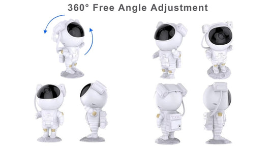 Astronaut Rechargable Sky Projector Light – Cosmic Night Light for Kids & Room Décor