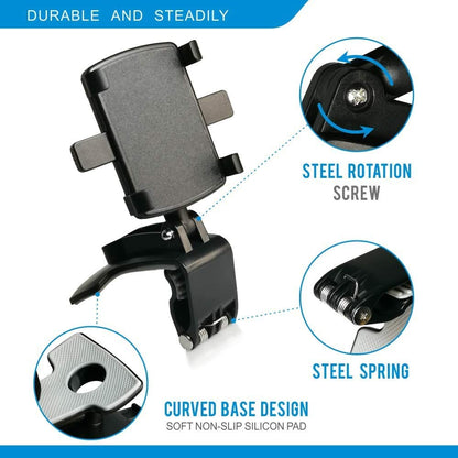 Multifunctional Car Dashboard Phone Holder 360" Rotation (Buy 1 Get 1)🤩