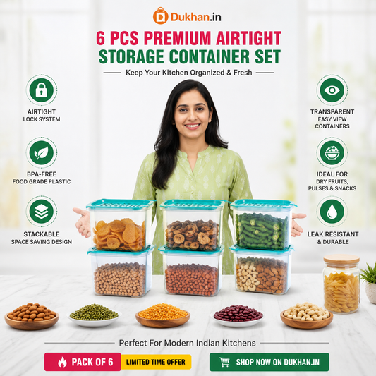FreshNest™ Airtight Food Storage Box Set (Pack of 6)