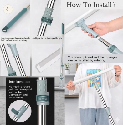 CleanPro™ Extendable Silicone Wiper Mop